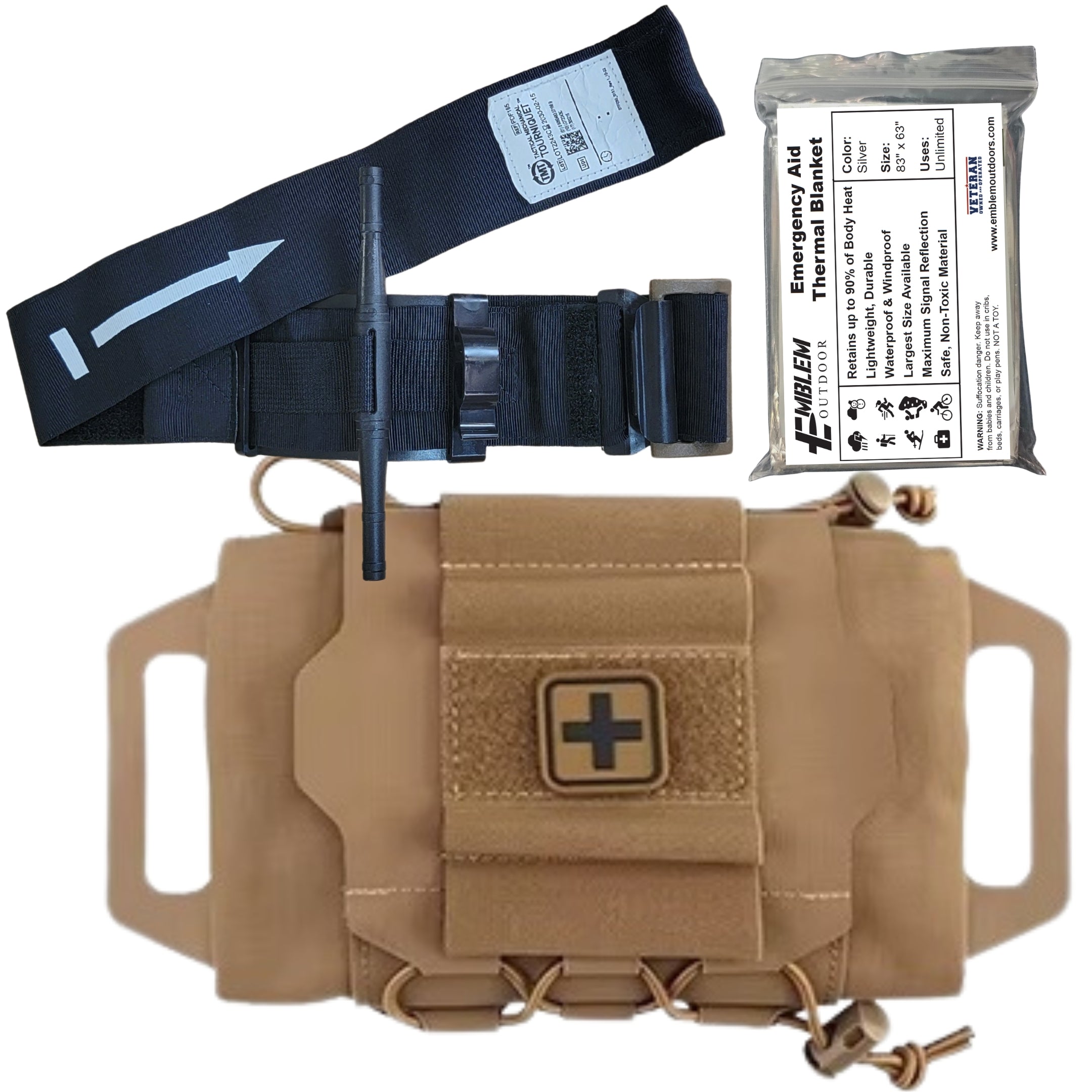 Rapid Deploy Tactical IFAK with Tourniquet Made in USA